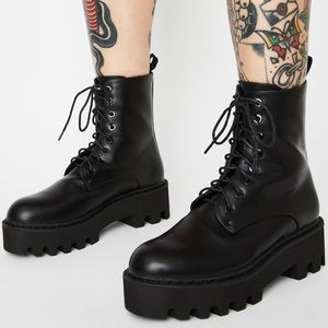 Lamoda ‘Blackout Unforgiven’ combat boot